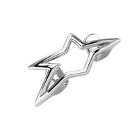 Zkydhbd Unique Five Point Star Hollow Out Hip Hop Grillzs Tooth Jewelry Smooth Copper Dentals Accessory for Parties Costume Artistics Hollow Dentals Accessories