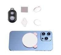 Zkydhbd Upgrades Clip On Selfie Glass With Remote Control General Fit For Smartphones Vloggings Reflective Surfaces Multiple Scenario Phone Camera Tool