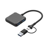 Zkydhbd USB C Extension Cable USB Splitter C/USB Male To 2xUSB2.0+1xUSB3.0+1xType C Splitter Cable For PC Keyboards Laptop Portable Hub