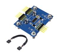 Zkydhbd USB2.0 9Pin Header Splitter Double Port Expansion Adapter For PC Small Form Factor Case Not Require External Power USB Header Splitter