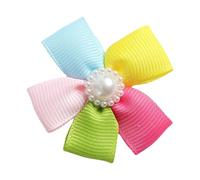 Zkydhbd Vibrancy Color Dog Hair Clip For Dog Yorkshire Terriers Comfortable Flower Hairpin For Small Pet Animal Colorful Hair Clip For Dog