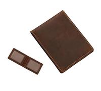 Zkydhbd Vintage Card Holder for Men PU Leather Credit Case Wallet Driver License Slot for Commuters Organizers Pu Leather Card Wallet Gentlemen