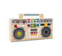 Zkydhbd Wooden Educational Activity Board Circuit Switches Tape Recorder Simulation Sound Effects for Children Creativity Circuit Switches Toy