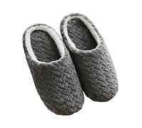 ZKYDSCFC Slippers Women Soft Home Cotton Winter Indoor Light Comfort Floor Shoes Couple Silence Slides Bedroom House Slippers-gray-38-39