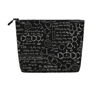 zkyfll Abstract Science Chemistry Illustration 3D Print Women's Makeup Bag Cosmetics Storage Pouch Beach Travel Fashion Toothbrush Bag