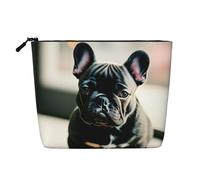 zkyfll Adorable French Bulldog Print Women's Makeup Bag Cosmetics Storage Pouch Beach Travel Fashion Toothbrush Bag
