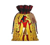zkyfll Ancient Egypt Tribe Series print Christmas Drawstring Gift Bags Xmas Holiday Party Candy Presents bag,4.7 x 6.9 in