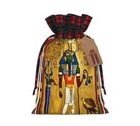 zkyfll Ancient Egypt Tribe Series print Christmas Drawstring Gift Bags Xmas Holiday Party Candy Presents bag,8.3 x 11.8 in