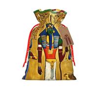 zkyfll Ancient Egypt Tribe Series print Christmas Drawstring Gift Bags Xmas Holiday Party Favor Candy Treats Presents