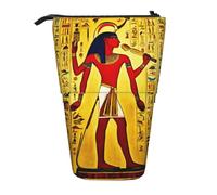 zkyfll Ancient Egypt Tribe Series print Upright Pencil Case, Telescopic Pencil Holder, Cute Pencil Bag, Pencli Organizer
