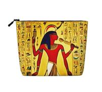zkyfll Ancient Egypt Tribe Series Print Women's Makeup Bag Cosmetics Storage Pouch Beach Travel Fashion Toothbrush Bag