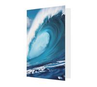 zkyfll Big Ocean Wave HDAll-Occasion Card Birthday Greeting Cards Envelopes Thank You Sympathy Christmas
