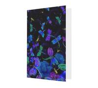 zkyfll Blue DragonflyAll-Occasion Card Birthday Greeting Cards Envelopes Thank You Sympathy Christmas