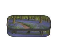 Zkyfll Bluebell garden 02 print Large Capacity Pencil Case Pouch Organizer Portable Bag Makeup Bag Cosmetic Bag