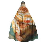 zkyfll Cheese Sandwiches Print Women Men Adults Length Hooded Cloak Cape with Hooded Halloween Cosplay Costumes