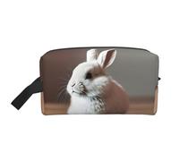 zkyfll cry white rabbit Print Women's Makeup Bag Cosmetics Storage Pouch Beach Travel Fashion Toothbrush Bag