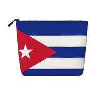 zkyfll Cuban flag Print Women's Makeup Bag Cosmetics Storage Pouch Beach Travel Fashion Toothbrush Bag