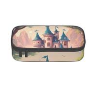 Zkyfll cute fairy tale castle01 print Large Capacity Pencil Case Pouch Organizer Portable Bag Makeup Bag Cosmetic Bag
