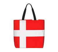 zkyfll Denmark Danish Flag print Tote Bag for Women Reusable Shopping Bag Large Beach Bag Travel Vacation Work