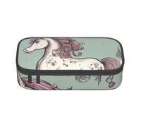 Zkyfll Fairy Tale unicorn03 print Large Capacity Pencil Case Pouch Organizer Portable Bag Makeup Bag Cosmetic Bag