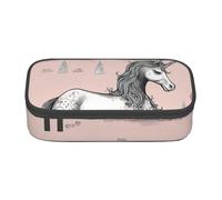 Zkyfll Fairy Tale unicorn04 print Large Capacity Pencil Case Pouch Organizer Portable Bag Makeup Bag Cosmetic Bag