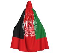 zkyfll Flag of Afghanistan Print Large Women Men Adults Length Hooded Cloak Cape with Hooded Halloween Cosplay Costumes