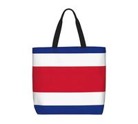 zkyfll Flag of Costa Rica print Tote Bag for Women Reusable Shopping Bag Large Beach Bag Travel Vacation Work