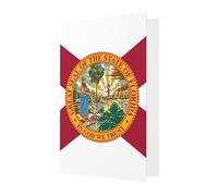 zkyfll Flag of FloridaAll-Occasion Card Birthday Greeting Cards Envelopes Thank You Sympathy Christmas