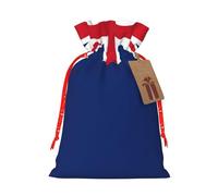 zkyfll Flag of the Turks and Caicos Islands print Christmas Drawstring Gift Bags Xmas Holiday Party Favor Candy Treats Presents