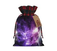 zkyfll Galaxy Sky. print Christmas Drawstring Gift Bags Xmas Holiday Party Candy Presents bag,8.3 x 11.8 in