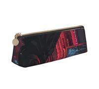 zkyfll Hacker Attack print personalized Pencil Case Leather Pencil Pouch Stationery Organizer Makeup Bag