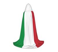 zkyfll Italian flag Print Small size Hooded Cloak Halloween Costume,Halloween Cosplay Witch,Robe Cape