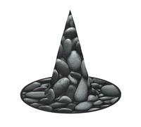 zkyfll Many Black Pebbles print Halloween headwear Halloween Decorations Witch Hat Wizard Hat Costume Accessory