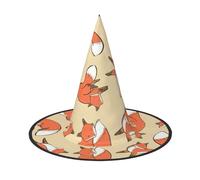 zkyfll Many foxes print Halloween headwear Halloween Decorations Witch Hat Wizard Hat Costume Accessory