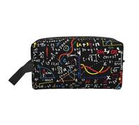 zkyfll Math Formula Print Women's Makeup Bag Cosmetics Storage Pouch Beach Travel Fashion Toothbrush Bag