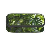 Zkyfll Monstera Deliciosa Banana Palm print Large Capacity Pencil Case Pouch Organizer Portable Bag Makeup Bag Cosmetic Bag
