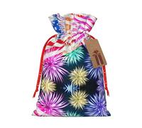 zkyfll Patriotic 4th of July American Flag Christmas Drawstring Gifts Bags Xmas Gifts Bags birthdays Party gifts-wrapping