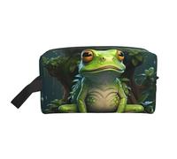 zkyfll Peace Frog Tree Print Women's Makeup Bag Cosmetics Storage Pouch Beach Travel Fashion Toothbrush Bag