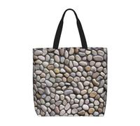 zkyfll Pebble Stone print Tote Bag for Women Reusable Shopping Bag Large Beach Bag Travel Vacation Work