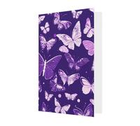 zkyfll Purple Butterflies FloralAll-Occasion Card Birthday Greeting Cards Envelopes Thank You Sympathy Christmas