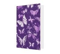 zkyfll Purple Butterflies FloralAll-Occasion Card Birthday Greeting Cards Envelopes Thank You Sympathy Christmas