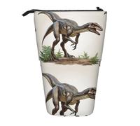 zkyfll Velociraptor Dinosaur02 print Upright Pencil Case, Telescopic Pencil Holder, Cute Pencil Bag, Pencli Organizer