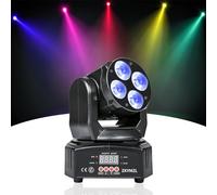 ZKYMZL - 6 in 1 50W RGBWA/UV LED Mini Light Rotating Light Moving Head Effect with DMX for Disco KTV Club Party