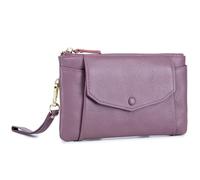 ZKYUCH Ultra Thin Long Large Capacity Handbag for Women, Made of Genuine Leather, Simple Wallet, Top Layer Cowhide Phone Bag,Color4