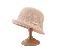 ZKYUCH Women's Packable Knit Bucket Hat With Pearl Bead Accent - Lightweight Summer Sun Hat For Beach Travel,Color4
