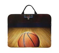 ZKZBDPLK Basketball Arena Printed 14 In Waterproof Laptop Case, Portable Handle, 600d Oxford Cloth Strong And Durable For Work Travel On Business