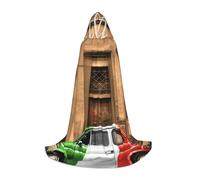 Zkzbdplk Beautiful Italy Printed Long Hooded Cape For Teenagers Cosplay Role Party Festival Halloween Costumes