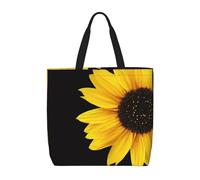 ZKZBDPLK Flower Sunflower Print Stylish Single Shoulder Tote Bag â€“ Spacious, Lightweight, And Water-Resistant For Everyday Use
