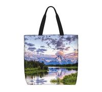 ZKZBDPLK Grand Teton National Park Print Stylish Single Shoulder Tote Bag – Spacious, Lightweight, And Water-Resistant For Everyday Use