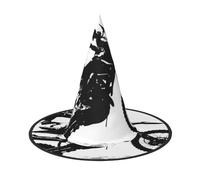 ZKZBDPLK Halloween Pointy Hat Rider Racing Car Print Halloween Decorative Hat